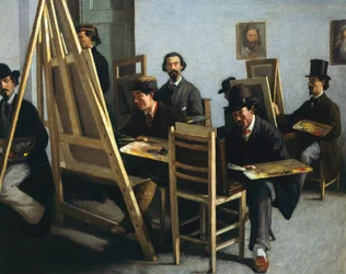 Michele Cammaranon maalauskoulu, noin 1865