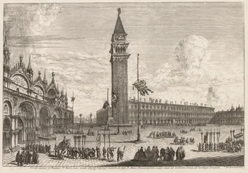 Näkymät Venetsiaan: Piazza ja Piazzetta