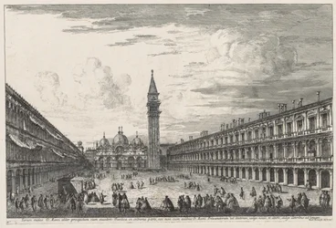 Näkymät Venetsiaan: Piazza SAN. Marco