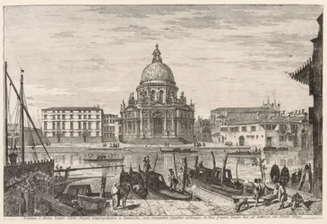 Näkymät Venetsiaan: S. M. Della Salute, 1741.