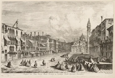 Näkymät Venetsiaan: S. Maria Formosa, 1741.