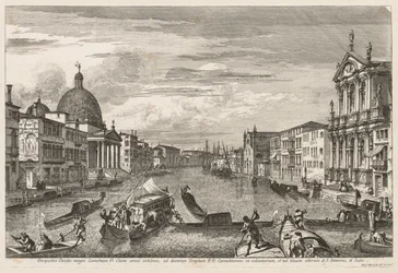 Näkymät Venetsiaan: Santa Chiara, 1741.