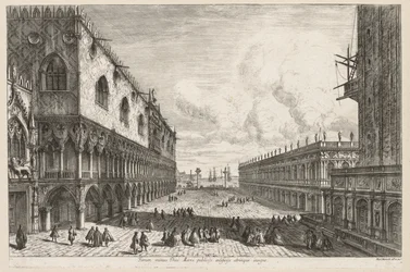 Näkymät Venetsiaan: Piazzetta