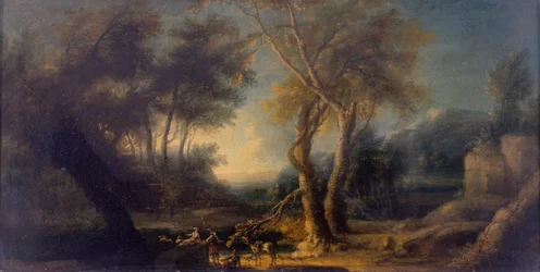 Kalliomaisema, noin 1730 (öljy kankaalle)