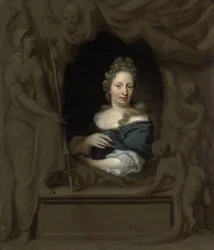Eva Visscherin muotokuva, Michiel van Musscherin vaimo