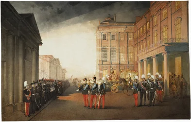 Paraati Anichkovin palatsin edessä 26.2.1870 1870
