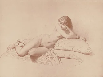 Tutkielma lepäävästä naisalastomasta, 1885