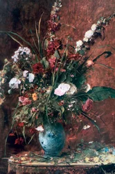 Suuri kukka-asetelma, 1881