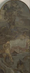 Venus, Amor ja Paris, Pariisin tuomion triptyykin keskipaneeli