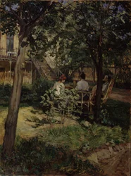 Puutarhassa, 1910-luku