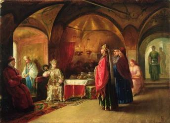 Tsarevnan talo (öljy pahville)