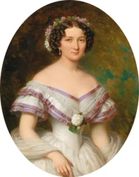 Kreivitär Maria Gabriella Josepha Anna Szápáryn muotokuva 1834-1912, os Atzél de Borosjenö, 1857.