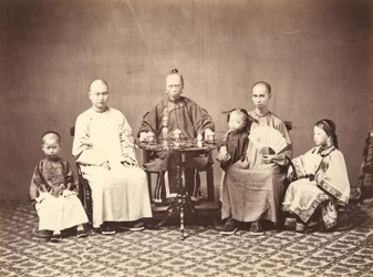 Mandariini perheen kanssa, 1860-1863.