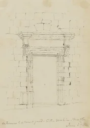 Malta, sisäänkäynti Citta Vecchian sisäpihalle