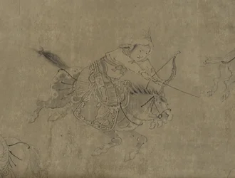 Cai Wenjin vankeus, 1300-1400-luku (muste paperille)