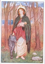 St Bridget of the Mantle (värinen lito)