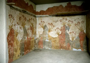 Minolainen taide: ”Kevät”. Freskot Santorínin Akrotirista. 16. vuosisata eKr. Kansallinen arkeologinen museo, Ateena, Kreikka