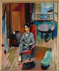 Jean Cocteau (öljy kankaalle)