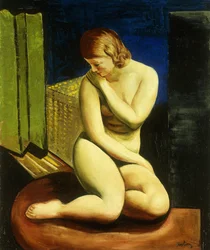 Istuva alaston nainen; Femme Nue Assise