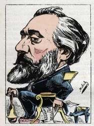 Ranskalaisen poliitikon Leon Gambettan (1838-1882) muotokuva