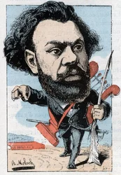 Clovis Huguesin (1851-1907), ranskalaisen runoilijan ja poliitikon muotokuva