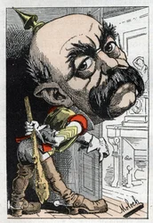 Preussin liittokanslerin Otto von Bismarckin (1815-1898) muotokuva