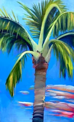 Like Wind Through My Palm, 2022 (akryyli ja flashe kankaalle)