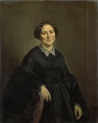 Johanna Christina Beelenkamp (1820-90). Cornelis Outshoornin vaimo