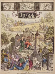 Saapasjalkakissa (Münchenin kuvataulu nro 48). 1850