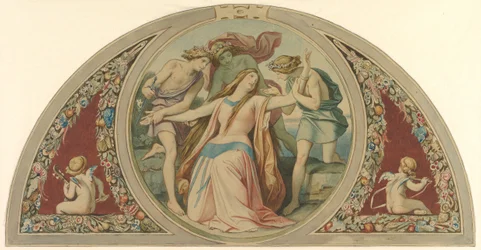 Kolme poikaa pelastaa epätoivoisen Paminan itsemurhalta, 1864