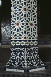 Thamiel glaouin kasbah, zellij-laatat, yksityiskohdat (keramiikka)