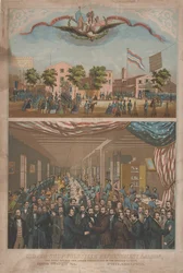 Cooper Shop Volunteer Refreshment Saloon - ensimmäinen avattu ammattiliiton vapaaehtoisille Yhdysvalloissa, n. 1862