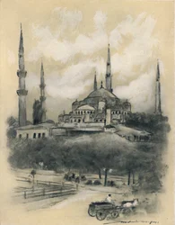 "Pyhän Sofian moskeija, Konstantinopoli", 1903