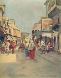 Sivukatu Agrassa, 1905