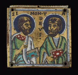Muistolaatta: Simon ja Taddeus, n. 1160