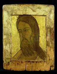 Pyhän Johannes Kastajan ikoni, n. 1500 (kultalehti ja tempera taulussa)