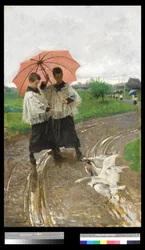 Palatessaan festivaaleilta, 1880