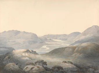Barmouth Bay, a junção dos rios Mawddach e Gwinionfinnish