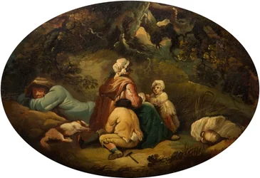 Mustalaiset maisemassa, 1804.