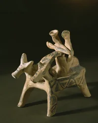 Vaunu, Marcopoulon haudasta, Attikasta, myöhäisheraldinen ajanjakso IIIA-IIIB, 1400-1200 eKr. (terrakotta)