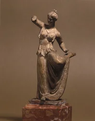 Mykeneen sivilisaatio: Tanagra-tanssija, 3. vuosisadalla eKr., Museo della Scala, Milano