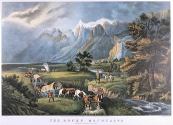 Kalliovuoret, noin 1870 (litografia)