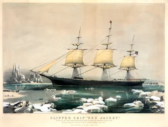 Currier & Ivesin Clipper Ship Red Jacket