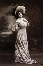 Lola Montez, tanssija Eliza Rosanna Gilbertin (1821-1861) taiteilijanimi, valokuvannut Nadar, Gaspard-Félix Tournachonin (1820-1910) salanimi