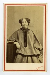 Muotokuva kirjailijasta George Sandista (1804-1876) (Aurore Dupin), paronitar Dudevantista. Käyntikortti