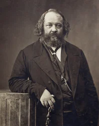 Mihail Aleksandrovitš Bakuninin muotokuva 1814-1876, noin 1860