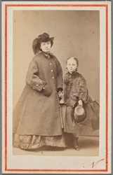 Muotokuva Jadwiga Garczyńskasta, o.s. Pruszak (1834-1917), tyttärensä kanssa