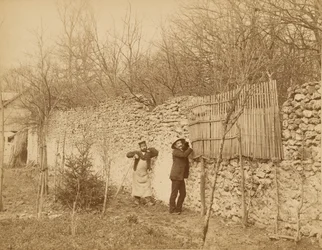 Ermitage de Sénart, puutarhuri ja Jules Belaube.