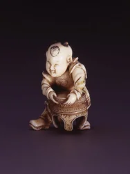 Netsuke ja päivä c Chin g Akarako, n. 1830 (Evory)