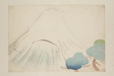 Fuji (värillinen puupainatus)